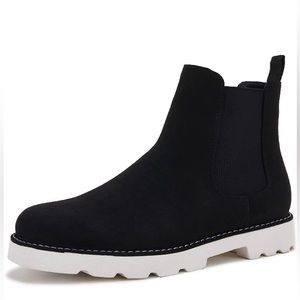 VETASTE Women Ankle Bootie Casual Chunky Platform Flat Chelsea Boot Shoes Sz 7